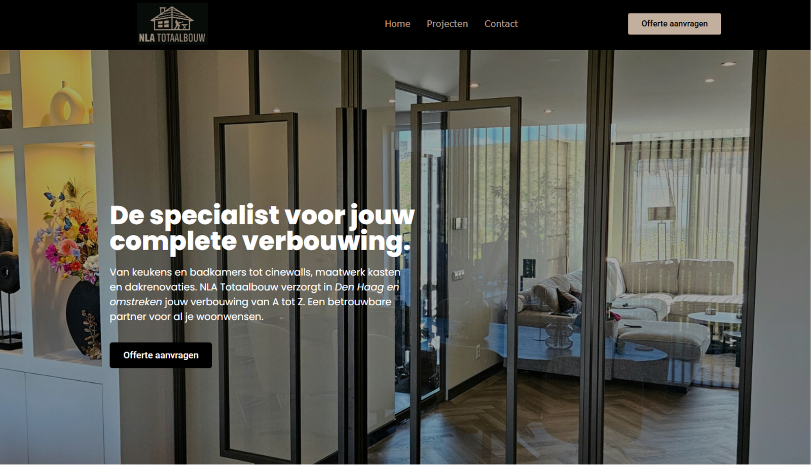 NLA Totaalbouw CynStudio webdesign