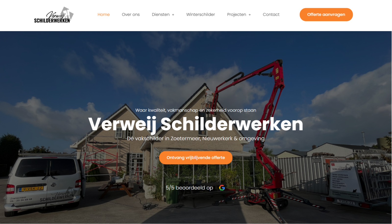 Verweij Schilderwerken CynStudio webdesign